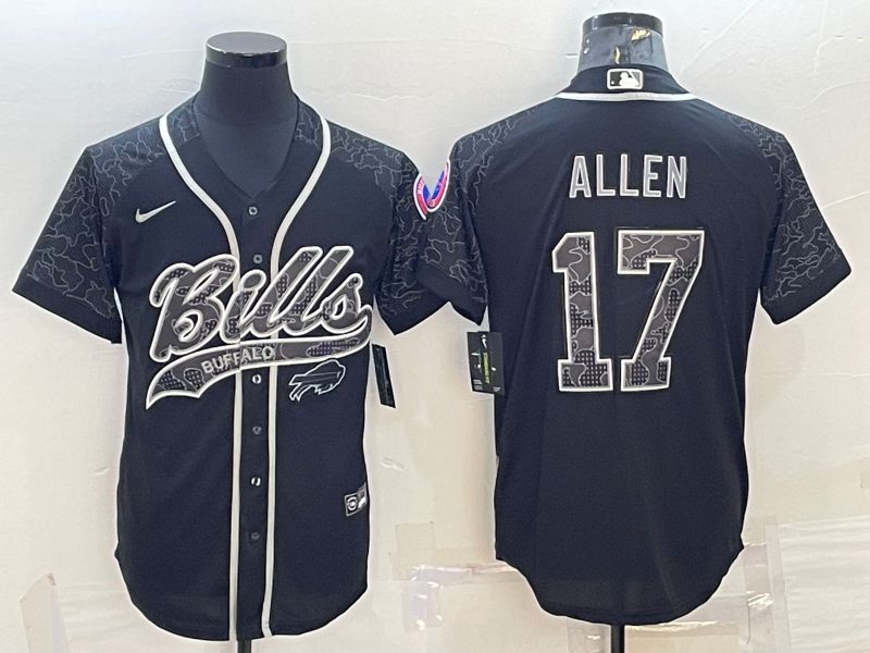 Men Buffalo Bills #17 Allen Black Reflector 2022 Nike Limited NFL Jersey->green bay packers->NFL Jersey